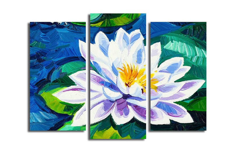Canvastavla 3-pack Flerfärgad - 20x39 cm - Inredning - Tavlor & konst - Canvastavlor