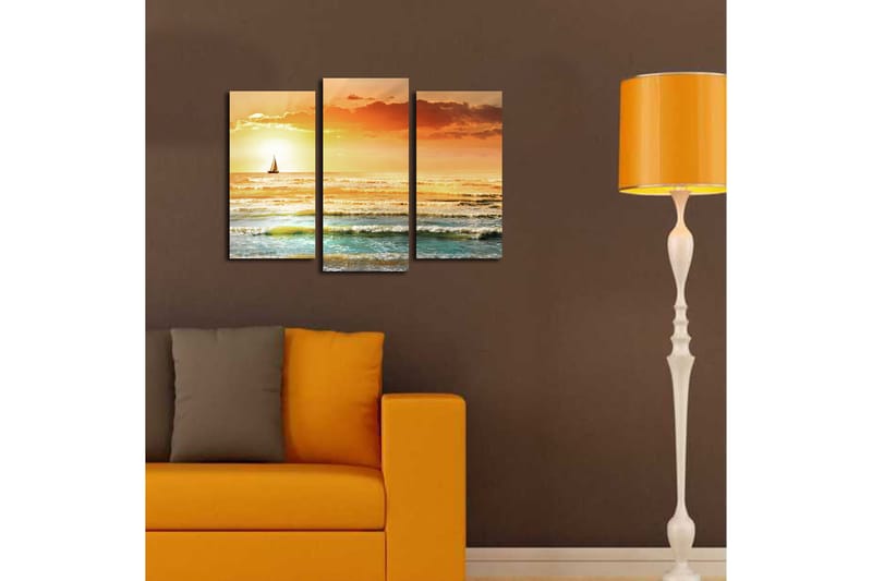 Canvastavla 3-pack Flerfärgad - 20x39 cm - Inredning - Tavlor & konst - Canvastavlor