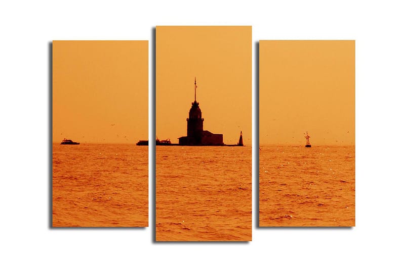 Canvastavla 3-pack Flerfärgad - 20x39 cm - Inredning - Tavlor & konst - Canvastavlor