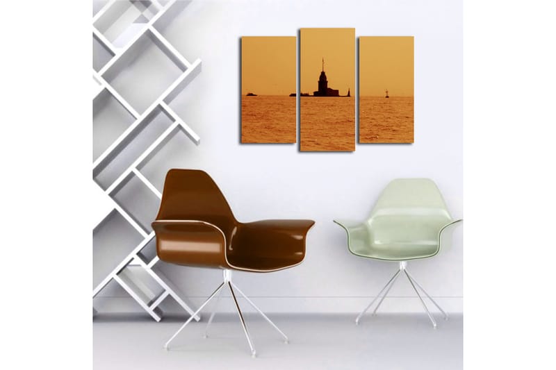 Canvastavla 3-pack Flerfärgad - 20x39 cm - Inredning - Tavlor & konst - Canvastavlor