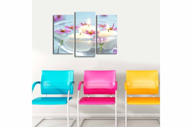 Canvastavla 3-pack Flerfärgad - 20x39 cm - Inredning - Tavlor & konst - Canvastavlor