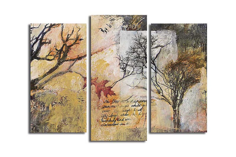 Canvastavla 3-pack Flerfärgad - 20x39 cm - Inredning - Tavlor & konst - Canvastavlor