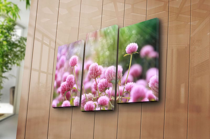 Canvastavla 3-pack Flerfärgad - 20x39 cm - Inredning - Tavlor & konst - Canvastavlor