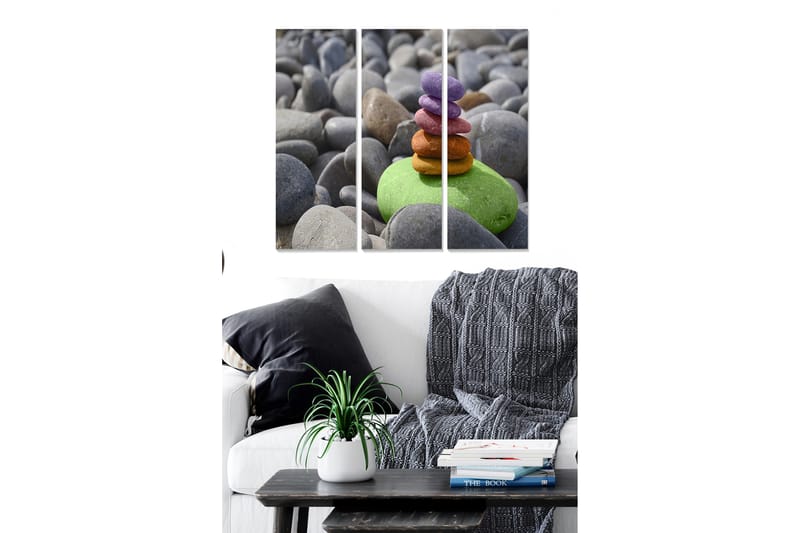 Canvastavla 3-pack Flerfärgad - 20x50 cm - Inredning - Tavlor & konst - Canvastavlor