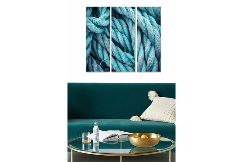 Canvastavla 3-pack Flerfärgad - 20x50 cm - Inredning - Tavlor & konst - Canvastavlor