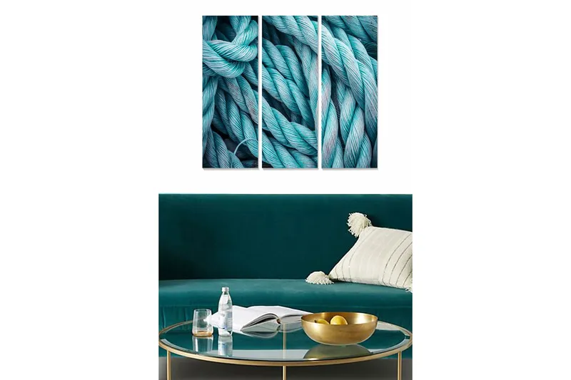 Canvastavla 3-pack Flerfärgad - 20x50 cm - Inredning - Tavlor & konst - Canvastavlor