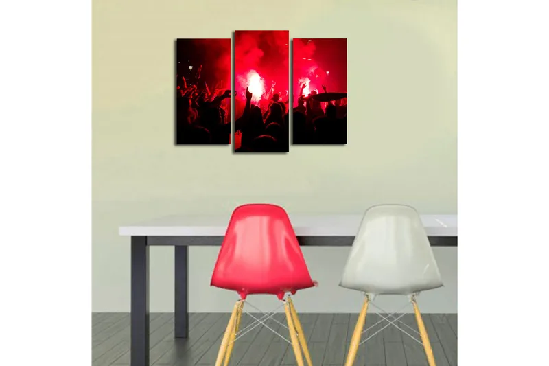 Canvastavla 3-pack Flerfärgad - 20x39 cm - Inredning - Tavlor & konst - Canvastavlor