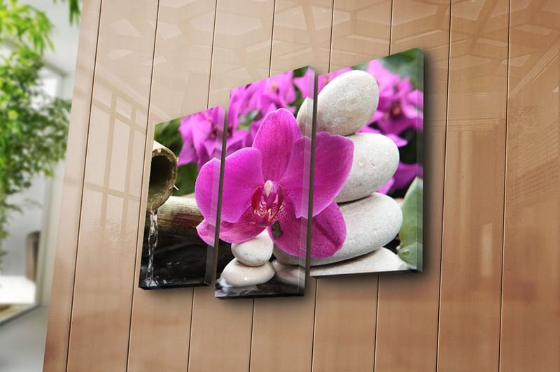 Canvastavla 3-pack Flerfärgad - 20x39 cm - Inredning - Tavlor & konst - Canvastavlor