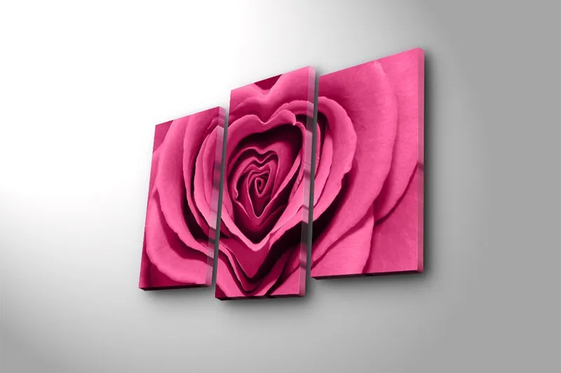 Canvastavla 3-pack Flerfärgad - 20x39 cm - Inredning - Tavlor & konst - Canvastavlor