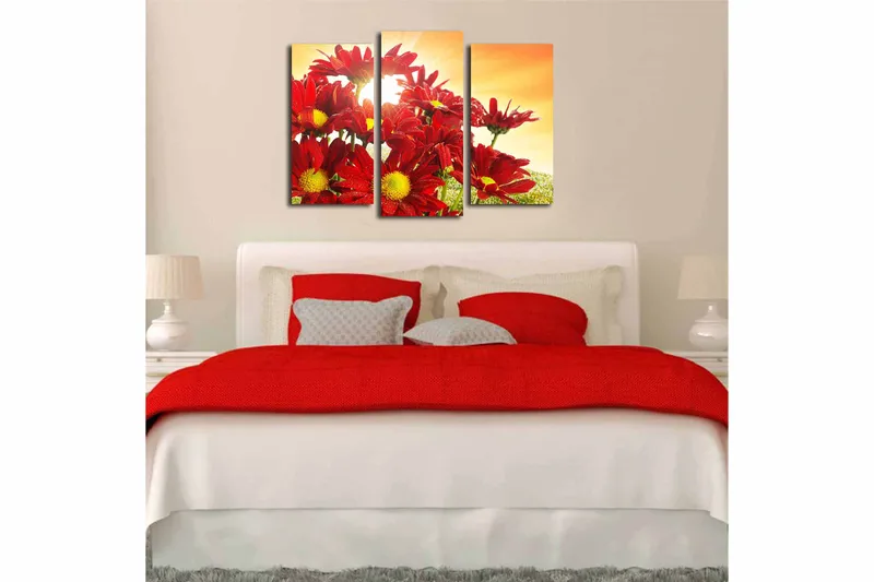 Canvastavla 3-pack Flerfärgad - 20x39 cm - Inredning - Tavlor & konst - Canvastavlor