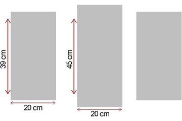 Canvastavla 3-pack Flerfärgad - 20x39 cm - Inredning - Tavlor & konst - Canvastavlor