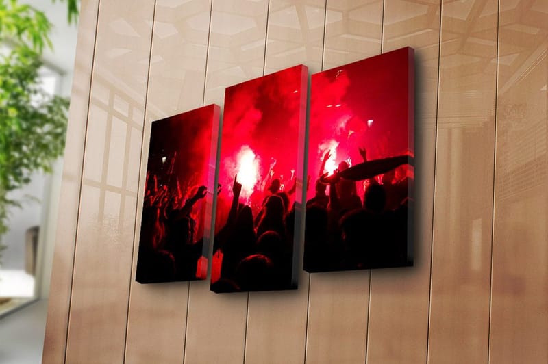 Canvastavla 3-pack Flerfärgad - 20x39 cm - Inredning - Tavlor & konst - Canvastavlor