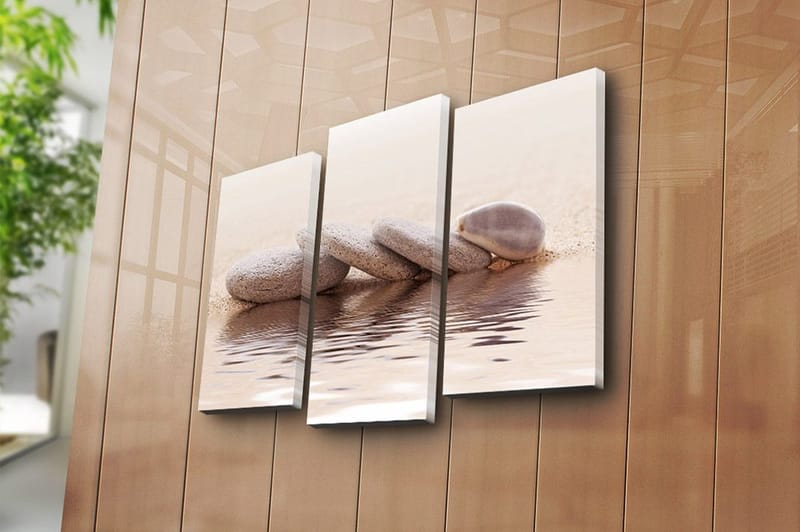 Canvastavla 3-pack Flerfärgad - 20x39 cm - Inredning - Tavlor & konst - Canvastavlor