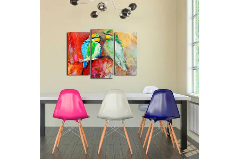 Canvastavla 3-pack Flerfärgad - 20x39 cm - Inredning - Tavlor & konst - Canvastavlor