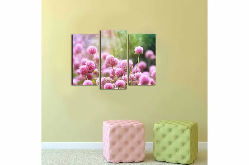 Canvastavla 3-pack Flerfärgad - 20x39 cm - Inredning - Tavlor & konst - Canvastavlor