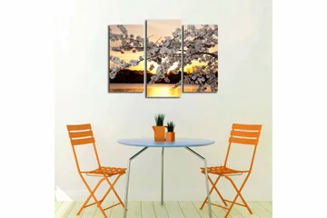Canvastavla 3-pack Flerfärgad - 20x39 cm - Inredning - Tavlor & konst - Canvastavlor