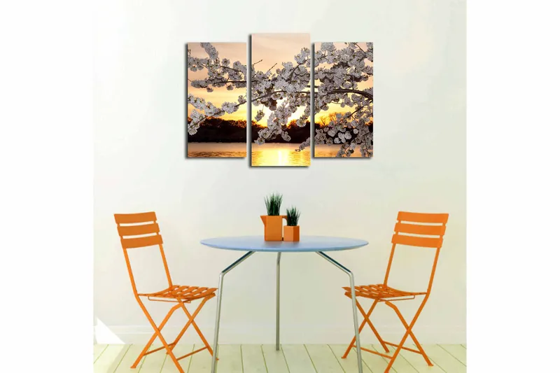 Canvastavla 3-pack Flerfärgad - 20x39 cm - Inredning - Tavlor & konst - Canvastavlor