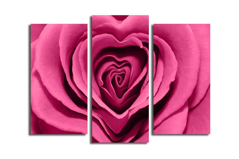 Canvastavla 3-pack Flerfärgad, 20x39 cm