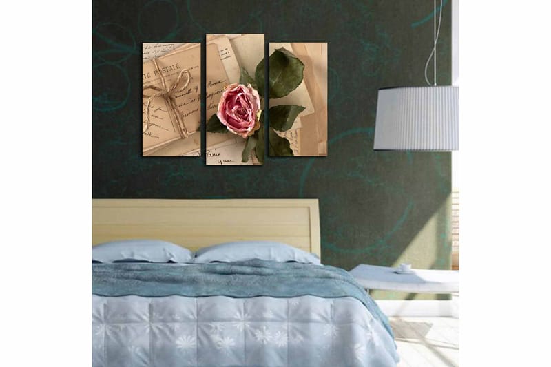 Canvastavla 3-pack Flerfärgad - 20x39 cm - Inredning - Tavlor & konst - Canvastavlor