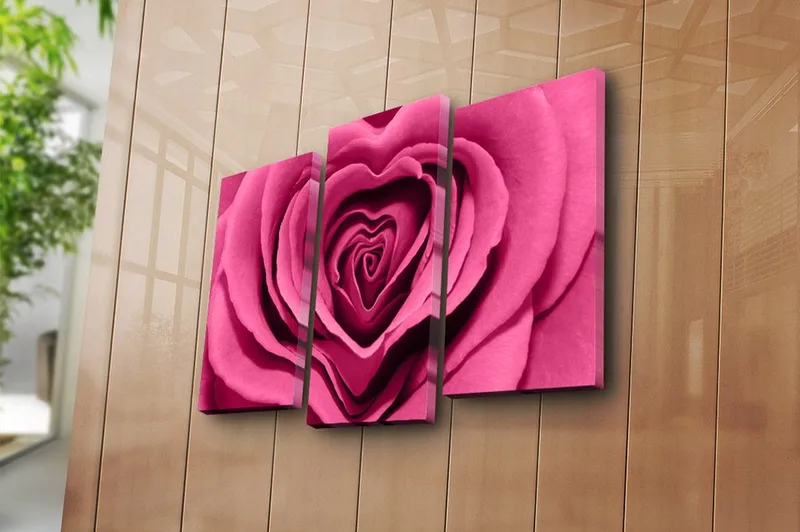 Canvastavla 3-pack Flerfärgad - 20x39 cm - Inredning - Tavlor & konst - Canvastavlor