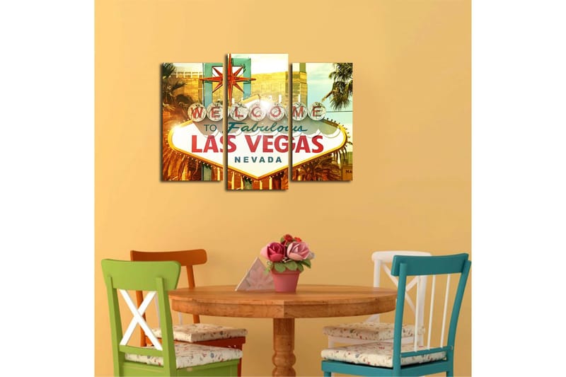 Canvastavla 3-pack Flerfärgad - 20x39 cm - Inredning - Tavlor & konst - Canvastavlor