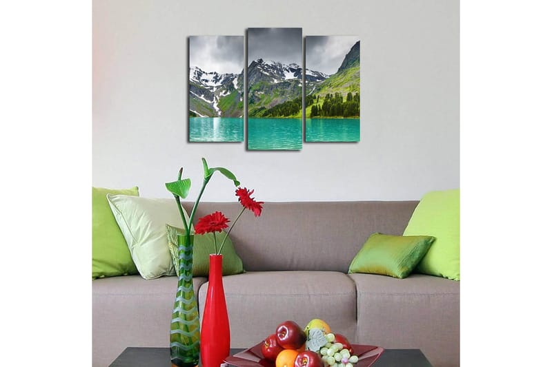 Canvastavla 3-pack Flerfärgad - 20x39 cm - Inredning - Tavlor & konst - Canvastavlor