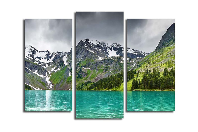 Canvastavla 3-pack Flerfärgad - 20x39 cm - Inredning - Tavlor & konst - Canvastavlor