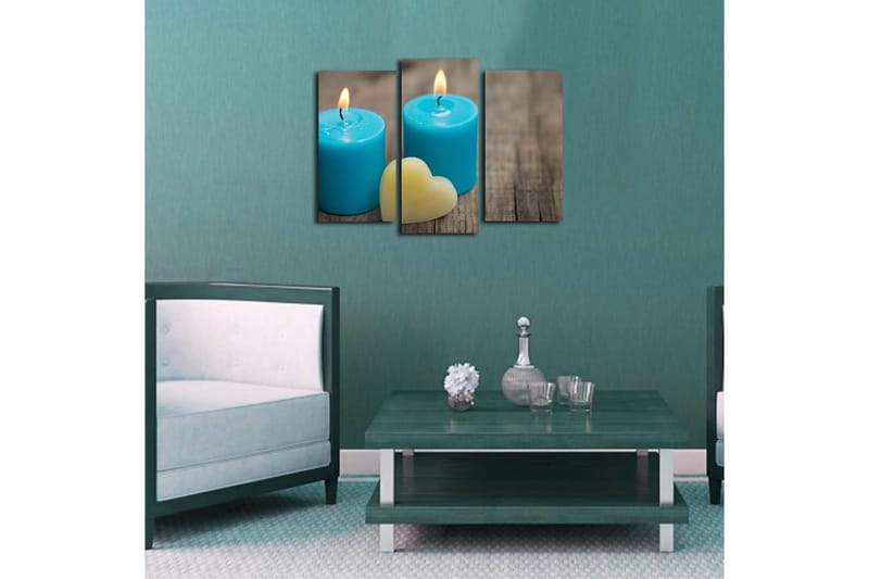 Canvastavla 3-pack Flerfärgad - 20x39 cm - Inredning - Tavlor & konst - Canvastavlor