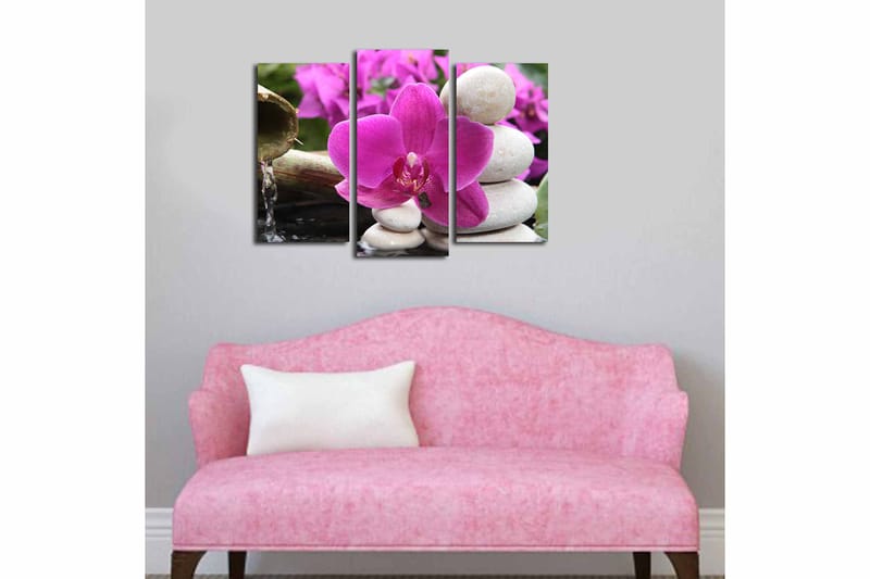 Canvastavla 3-pack Flerfärgad - 20x39 cm - Inredning - Tavlor & konst - Canvastavlor