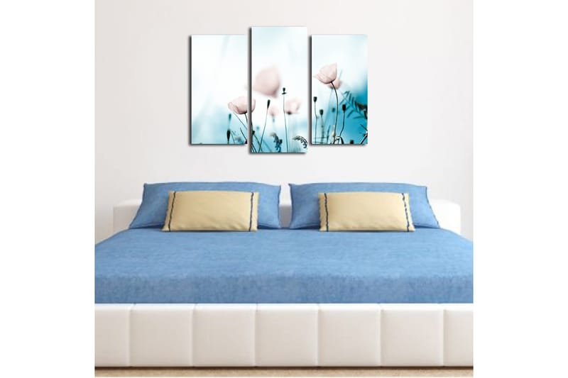 Canvastavla 3-pack Flerfärgad - 20x39 cm - Inredning - Tavlor & konst - Canvastavlor