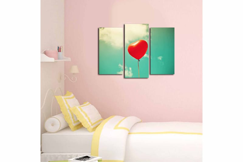 Canvastavla 3-pack Flerfärgad - 20x39 cm - Inredning - Tavlor & konst - Canvastavlor