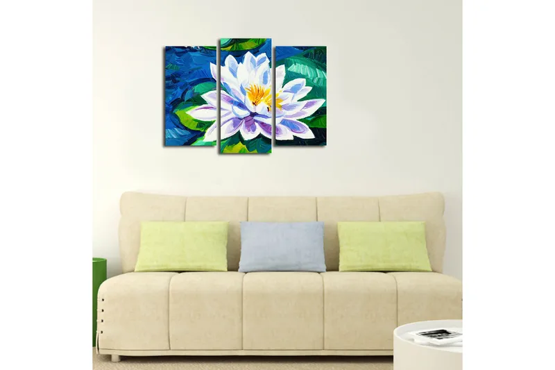 Canvastavla 3-pack Flerfärgad - 20x39 cm - Inredning - Tavlor & konst - Canvastavlor