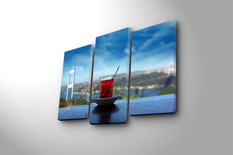 Canvastavla 3-pack Flerfärgad - 20x39 cm - Inredning - Tavlor & konst - Canvastavlor