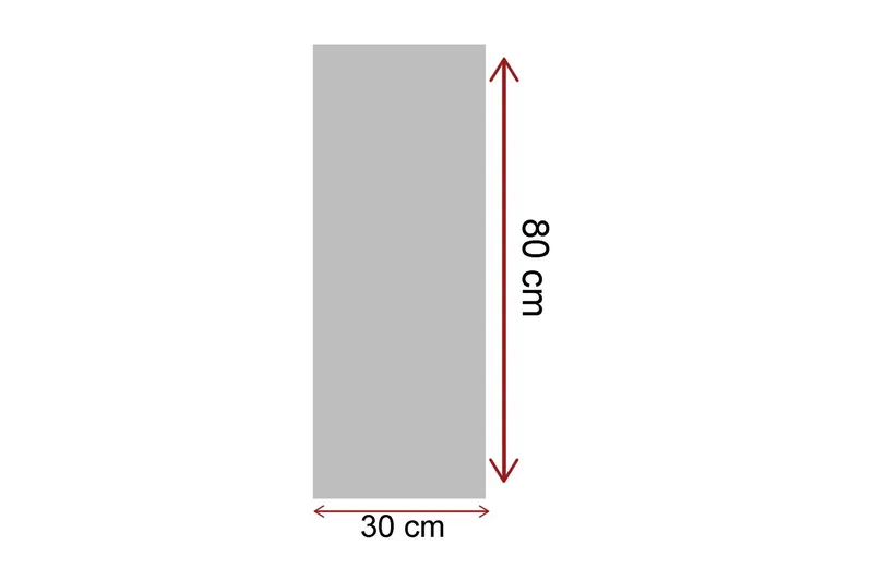 Canvastavla 30x80 cm - Kvinna med röd paraply i en mörk gränd - Röd / Svart / Grå - Inredning - Tavlor & konst - Canvastavlor