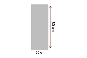 Canvastavla 30x80 cm - Livlig stadsscen med människor som går under paraplyer i regnet - Röd / Gul / Grå - Inredning - Tavlor & konst - Canvastavlor