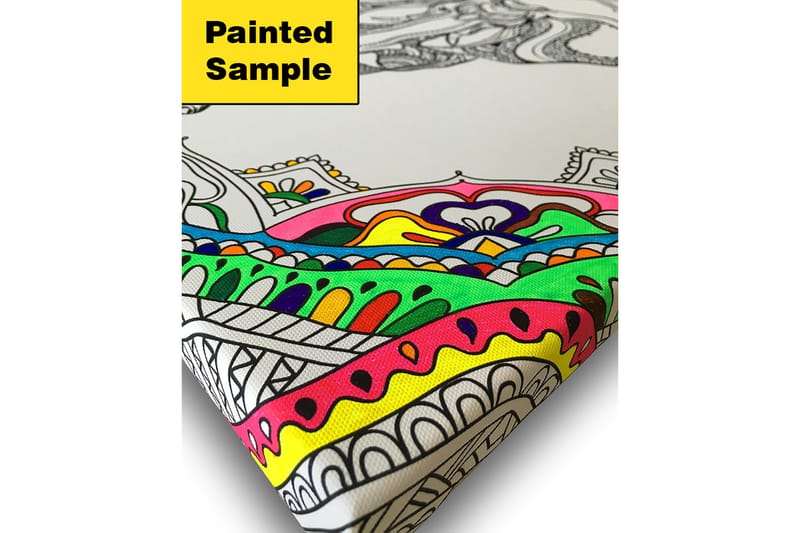 Canvastavla 45x45 cm - Svartvita koi-fiskar i en lekfull komposition - Svart / Vit - Inredning - Tavlor & konst - Canvastavlor