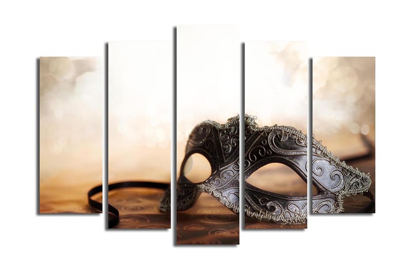Canvastavla 5-pack Flerfärgad - 19x60 cm - Inredning - Tavlor & konst - Canvastavlor