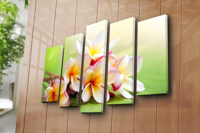 Canvastavla 5-pack Flerfärgad - 19x60 cm - Inredning - Tavlor & konst - Canvastavlor