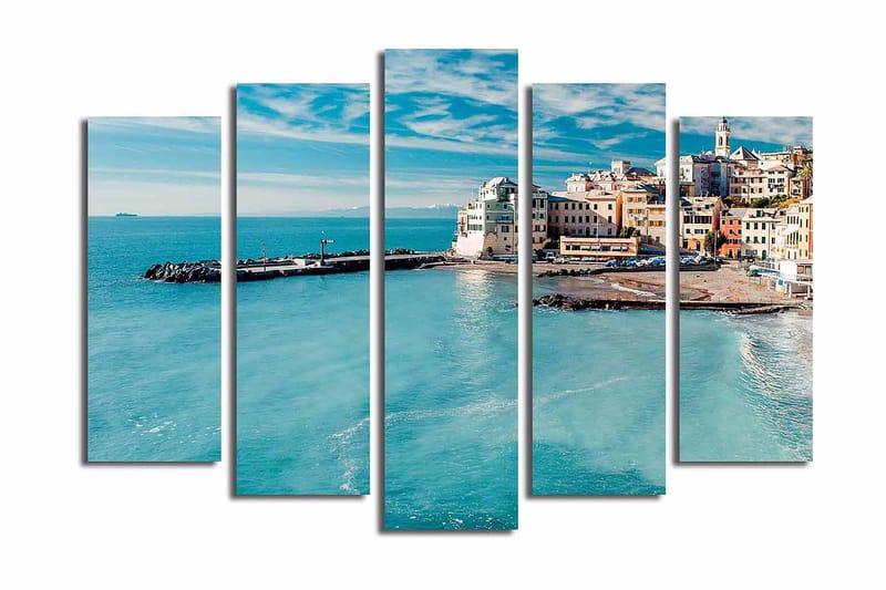 Canvastavla 5-pack Flerfärgad - 19x60 cm - Inredning - Tavlor & konst - Canvastavlor