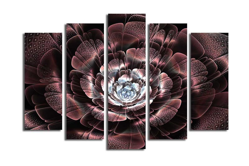 Canvastavla 5-pack Flerfärgad - 19x60 cm - Canvastavlor