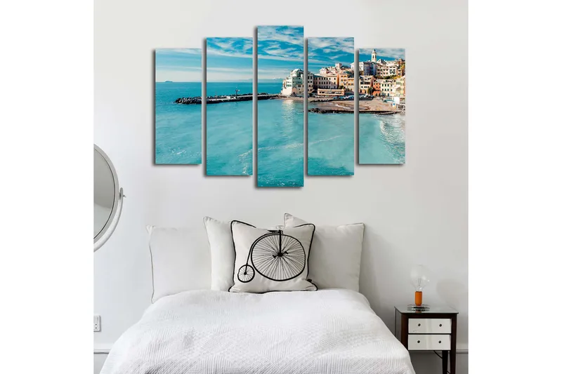 Canvastavla 5-pack Flerfärgad - 19x60 cm - Inredning - Tavlor & konst - Canvastavlor