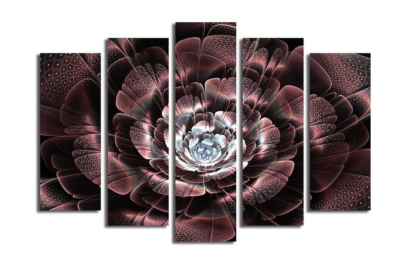 Canvastavla 5-pack Flerfärgad - 19x60 cm - Inredning - Tavlor & konst - Canvastavlor