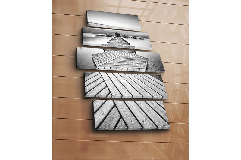 Canvastavla 5-pack Flerfärgad - 19x60 cm - Inredning - Tavlor & konst - Canvastavlor