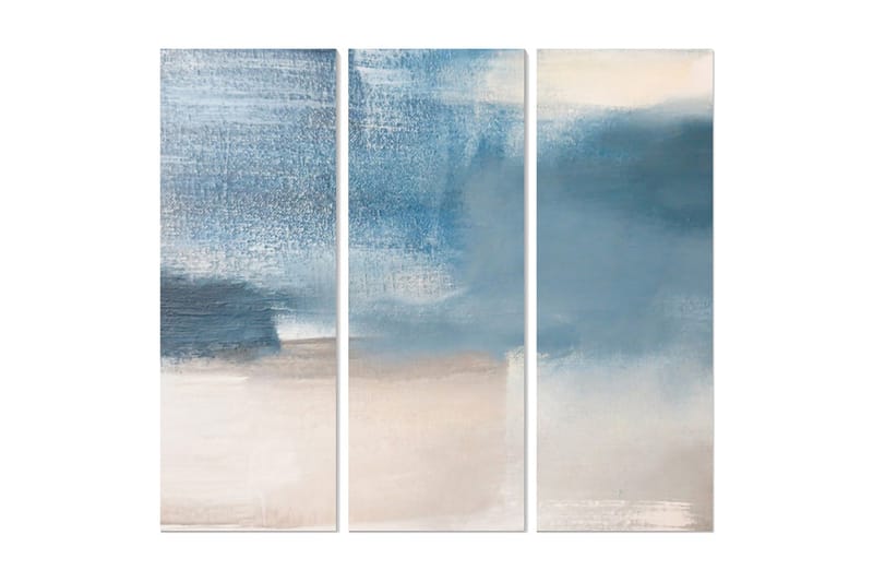 Canvastavla Abstract 3-pack Flerfärgad - 20x50 cm - Inredning - Tavlor & konst - Canvastavlor