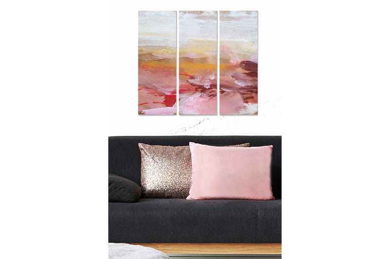 Canvastavla Abstract 3-pack Flerfärgad - 20x50 cm - Inredning - Tavlor & konst - Canvastavlor