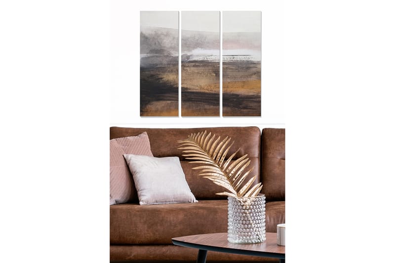 Canvastavla Abstract 3-pack Flerfärgad - 20x50 cm - Inredning - Tavlor & konst - Canvastavlor