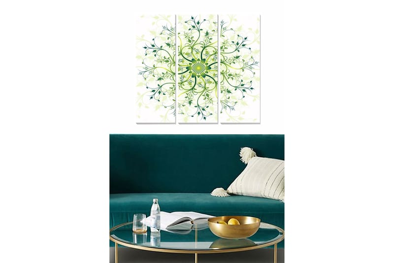 Canvastavla Abstract 3-pack Flerfärgad - 20x50 cm - Inredning - Tavlor & konst - Canvastavlor