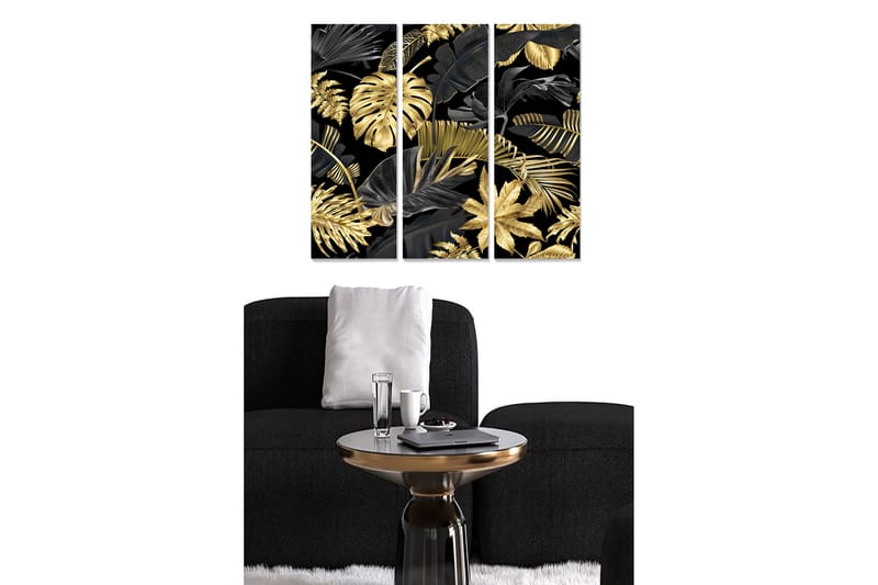 Canvastavla Abstract 3-pack Flerfärgad - 20x50 cm - Inredning - Tavlor & konst - Canvastavlor
