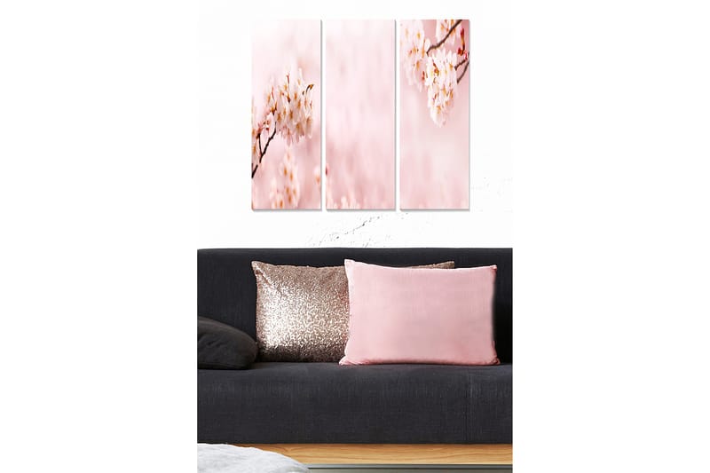 Canvastavla Abstract 3-pack Flerfärgad - 20x50 cm - Inredning - Tavlor & konst - Canvastavlor
