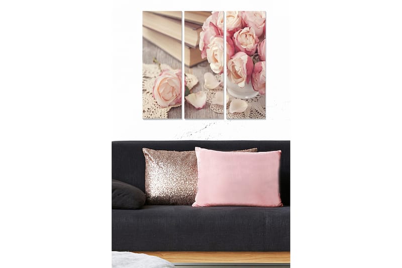 Canvastavla Abstract 3-pack Flerfärgad - 20x50 cm - Inredning - Tavlor & konst - Canvastavlor